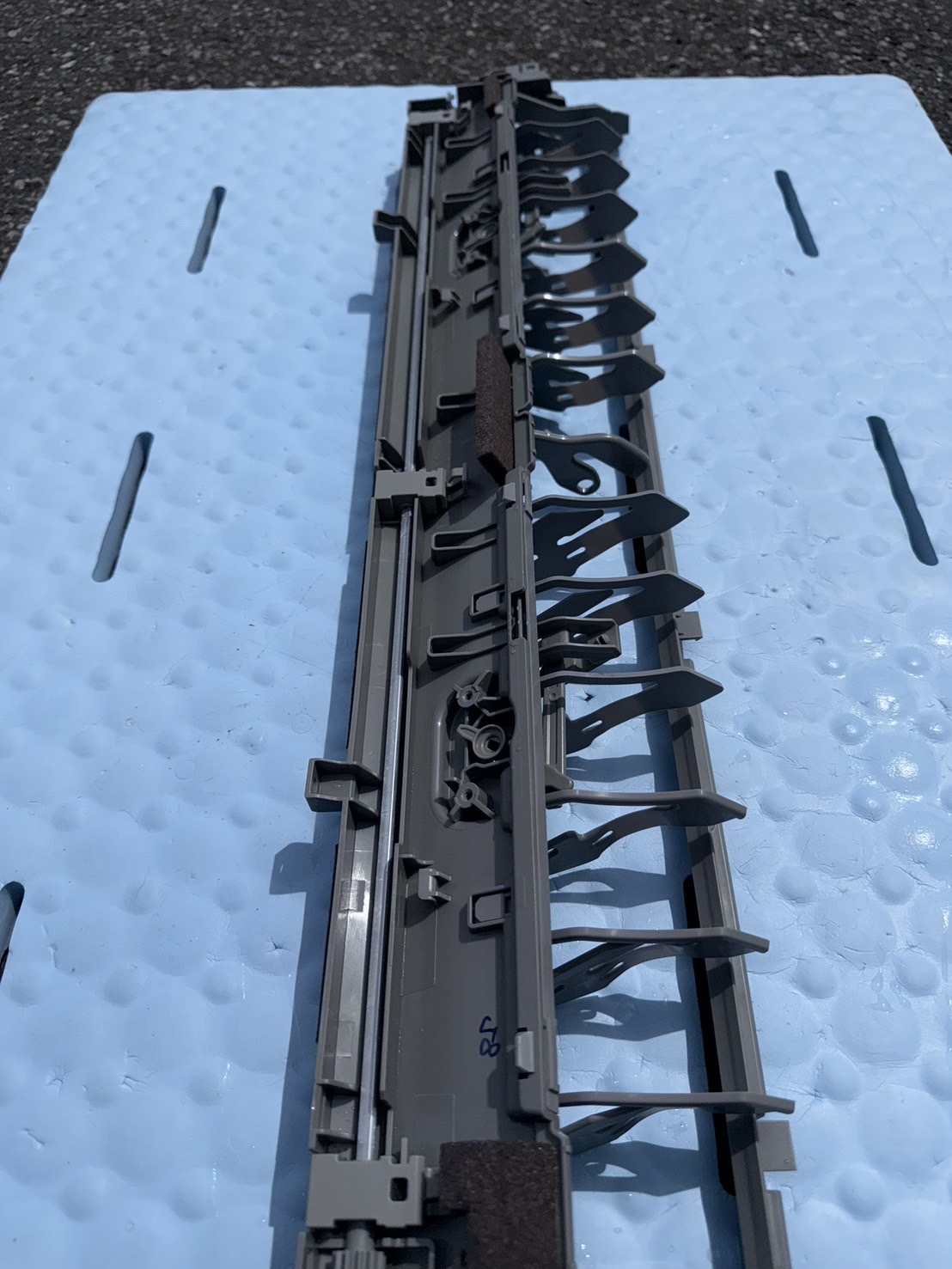 ドレンパンの施工後。洗浄して乾かしリセットした状態