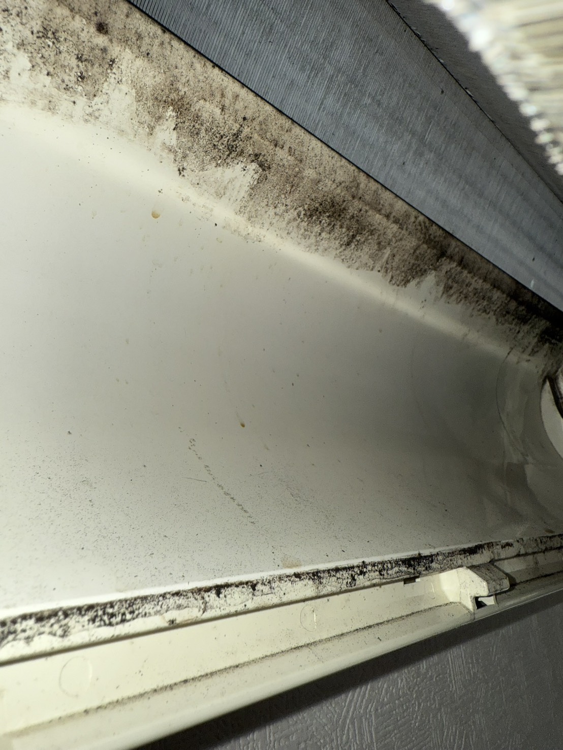 吹き出し口まわりの施工前。軽い汚れが見られた状態
