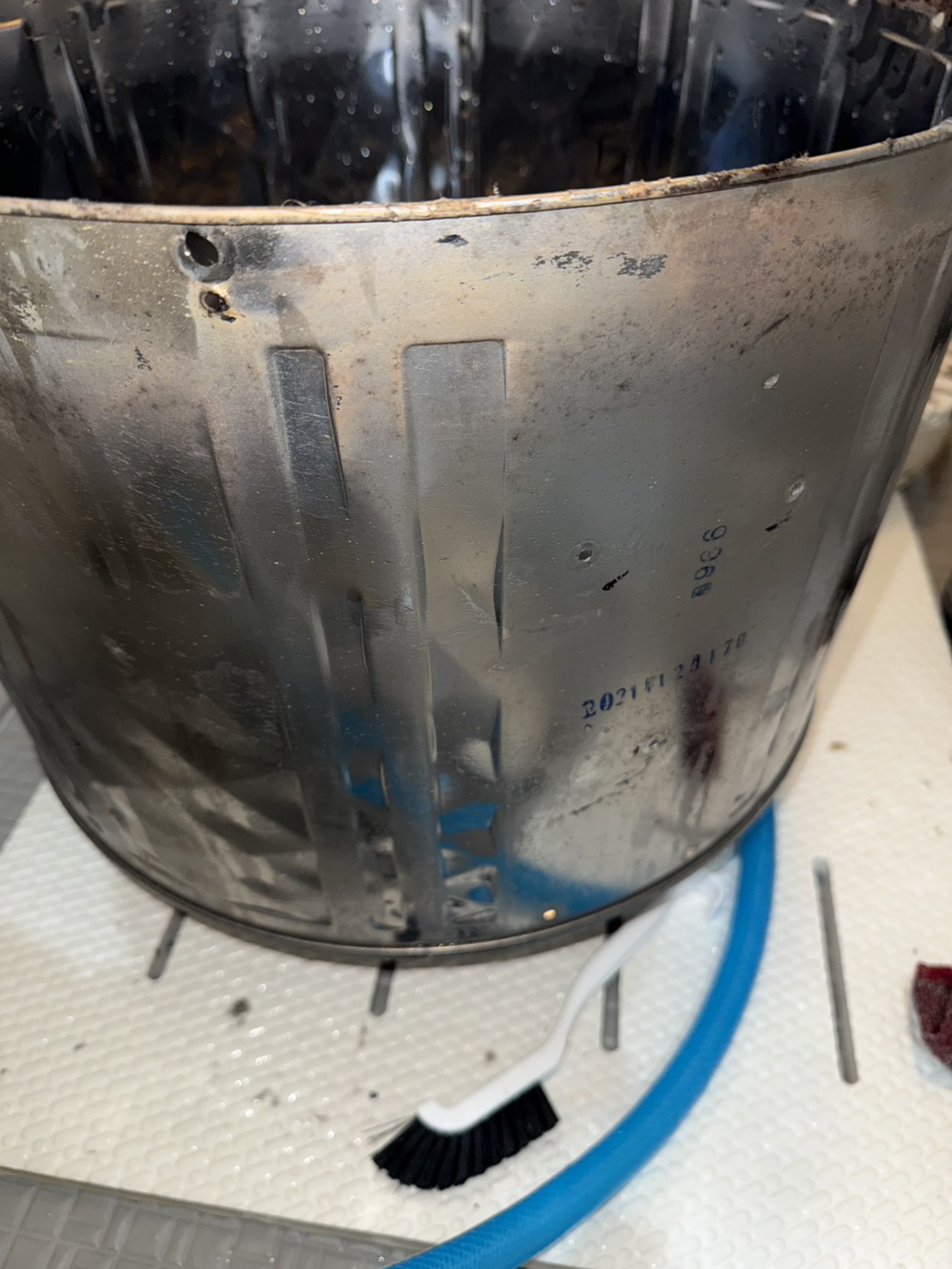 内槽（ステンレス槽）のビフォー